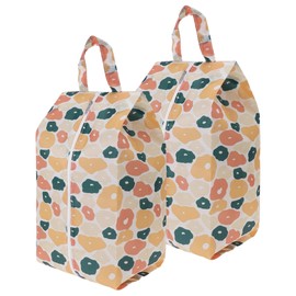 CAPASTEC Pack of 2 Travel Shoe Bags, Fashionable Shoe Bags for Men and Women, Shoe Storage, Luggage Organiser, Portable Shoe Bag with Handle, Medium, Assorted Colours