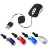 USB Wired Mini Mouse,Small Mice with Retractable Cable for Travel,Kids,Gifts-Purple