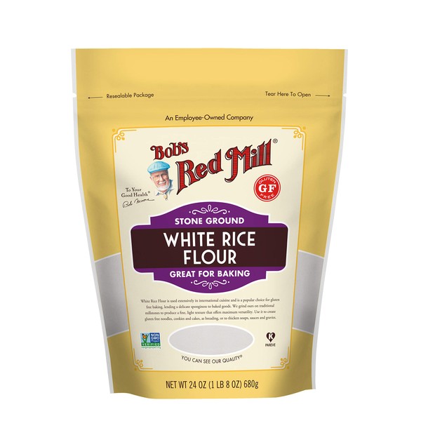 Bob's Red Mill Gluten Free White Rice Flour, 24 Ounce (Pack of 1)