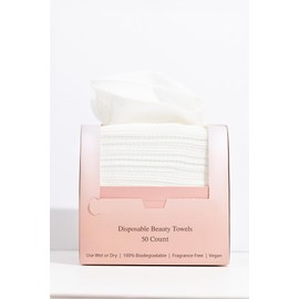 Disposable Beauty Towels, by Covenance Beauty - Ultra Soft Facial Towels - Double-Sided Face Towels for Makeup Removal & Gentle Exfoliating