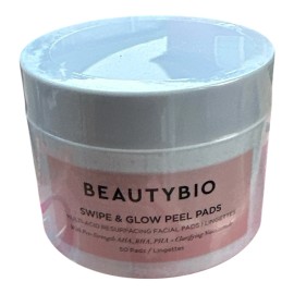BeautyBio Swipe & Glow Peel Pads. 50 Resurfacing Facial Wipes Sealed