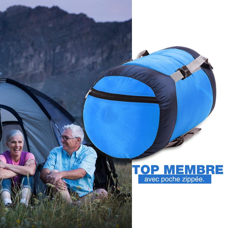 REDCAMP 40L Nylon Compression Stuff Sack for Sleeping Bag, Lightweight