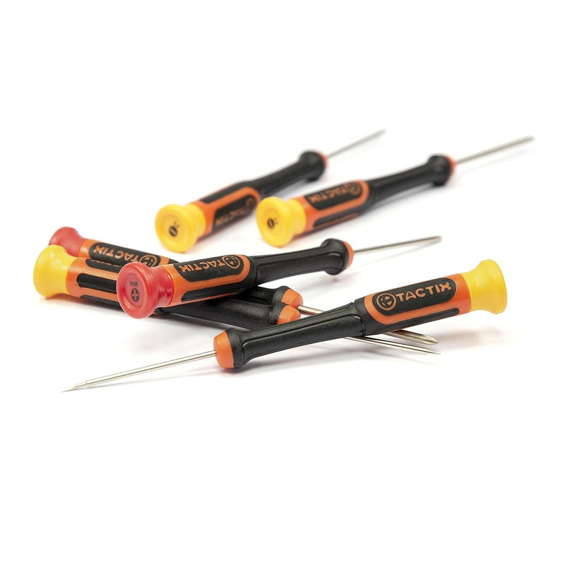 TACTIX VDE Screwdriver Set 12-Piece Cross & Slotted Precision GS
