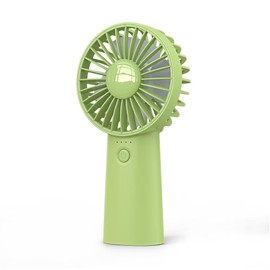 Linlinwill Portable Handheld Fan, Mini Hand&Desk Fan 4000mAh, USB Rechargeable Small Fan, Battery Operated Personal Fan with 3 Speeds for Travel/Commute/Makeup/Office (Green)