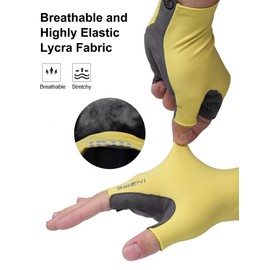 INBIKE Women's Cycling Gloves with Anti-Slip Shock-Absorbing Pad, Half Finger Bike Gloves for Bicycle MTB Road Biking
