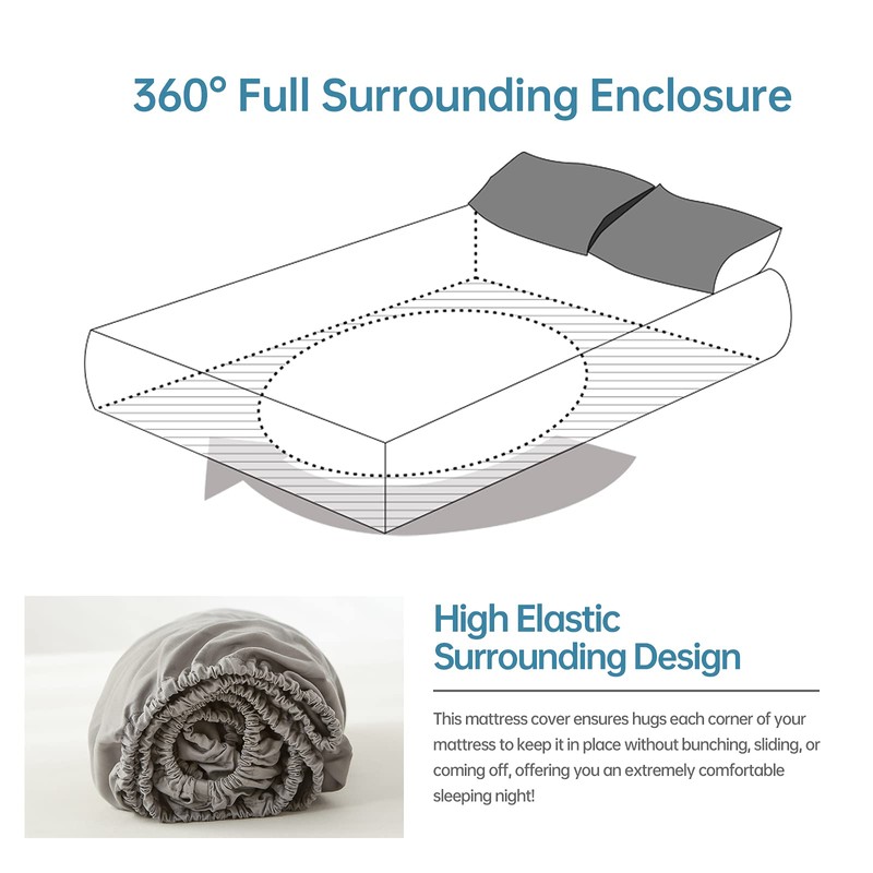 Simple&Opulence 100% Bamboo Viscose Fitted Sheet, Cooling and Luxurious Silky