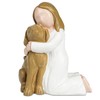 Angel Dog Figurines Dog Memorial Gifts for Loss of Brown