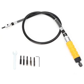 Electric Wood Chisel Set, Electric Wood Carving Tool, Electric Woodworking Carving Chisel, with Yellow Handle, Wrench
