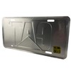 Caterpillar Equipment License Plate Tag, Black/Yellow/White, Traditional Style