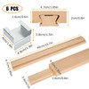 DAJAVE 6PCS 16 Inch Wood Drawer Slides Bottom Mount, Classic