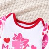 MINIFEIKO 3-6 Months Baby Girl Valentiens Clothes 1st My Heart
