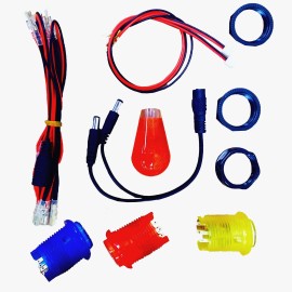 DIY Retro Arcade LED Control Deck Upgrade Kit Compatible With Galaga Arcade1Up Countercade