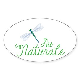 CafePress Au Naturale Sticker Oval Car Bumper Sticker(10-Pack)