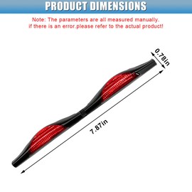 GAOLAOSY 2PCS Car Door Anti-Collision Strip, Car Side Door Edge Guards Protector Sticker, Self-Adhesive Bumper Protection Decorative Cover, Universal Auto Exterior Anti-Impact Trim Accessory (Red)