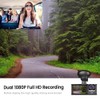 SaZaK 1080P DVR Dash Camera Front&Inside&Rear Camera Driving Recorder 2