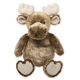 PLUSHOLOGY Moose Stuffed Animal; Ultra Soft and Cuddly Moose Plush for Kids 3 Years Old to Adults; Child-Safe Embroidered Eyes with Ribbed Accents for a Unique Aesthetic (9" Tall Seated)