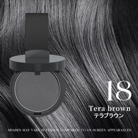 Hairline Powder, Root Touch Up Magical Hair Shadow Powder, Instant Hairline Shadow Cover-Up, Follicle Concealer with Puff Touch, Root Cover Up for Thin/Bald Hair,Hair Powder for Women/Men - Brown 18#