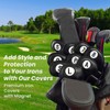 FINGER TEN Golf Club Head Covers for Irons Magnetic Closure