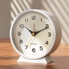 AYRELY® 4.5" Analog Alarm Clock,Small Retro Desk Clock Battery Operated,Slient