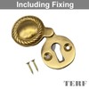 TERF® Polished Brass Georgian Escutcheon Covered 35mm Key hole Cover