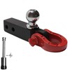 Trailer Hitch Ball Mount with Tow Shackle, Multifunctional 2 in