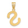 Real and Solid 14K Yellow Gold Polished Bubble Letter S