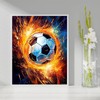 SVINOILER Paint by Numbers Kit for Adults Soccer 40x50cm Canvas,