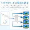 4DMS DX Antenna Splitter [2K 4K 8K Compatible] 4 Distribution,