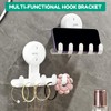 RIKONDA White Suction Cup Shower Hooks - 2 Pack Damage-Free