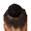 DANZINATTA Red para Cabello de Niña, Negro, Talla Unitalla