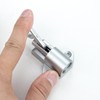 INIRET 2 Packs Self-Closing Latches，Silver Gray Spring Door Lock，Resilient Bolt