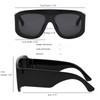 Haqptul Oversized Trendy Square Aviator Sunglasses for Women Men Big