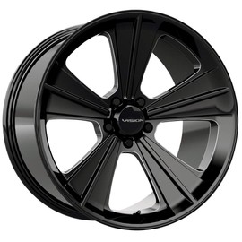 VISION 20" Inch 5x115 Wheel Rim V327 Missile 20X11 +40 Black Milled