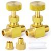 GASHER Brass Replacement Control Needle Valve 1/4" Male NPT X
