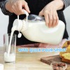 Syntic 4 Pack 2 Qt Glass Milk Bottles with Handle