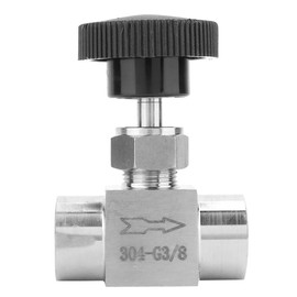 Stainless Steel BSPP Female Thread Straight Needle Valve for Water Gas Oil Transmission(Type C)