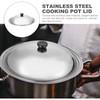 Operitacx Pot Lid Stainless Steel Lid Pan Lid Wok Pot