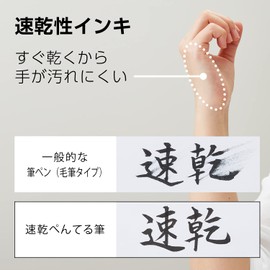 Pentel XFPD5F Quick Dry Pentel Brush, Extra Fine Point