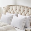 puredown® Goose Feather Down Pillows with 100% Cotton Cover, Soft