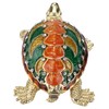 Turtle Trinket Box Turtle Band Jewelry Trinket Box with Painted