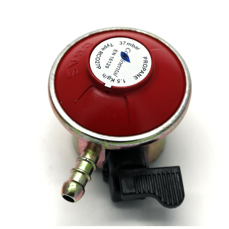 PATIO GAS/BBQ REGULATOR 27mm Clip On 37mbar, 1.5kgh Fits Calor