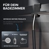 ovimar Gedser Shower Squeegee, No Drilling, Stainless Steel, Silver, Replaceable