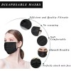 Boihedy Black Face Masks, 100pcs Disposable Face Mask For Adult,