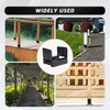 DEWHONETE 10Pcs 4x4 Post Base for Concrete Pergola Fence Wooden