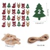 24 Pcs Christmas Advent Calendar Bag Countdown Felt Gift Bag