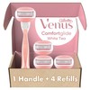 Gillette Venus ComfortGlide - Rastrillo de afeitar para mujer, té