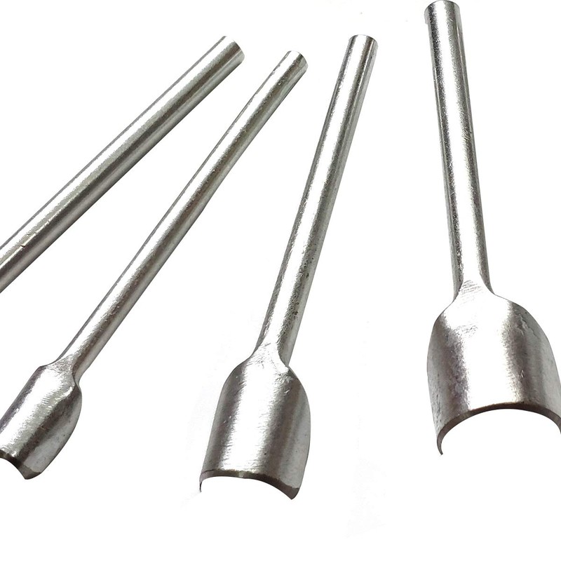 8 Piece Edge Removal Leather Craft End Punch Tool U-Shaped