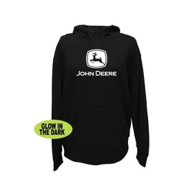 John Deere Pull Over Hoodie With Glow In The Dark Tm-Black-3X-Large