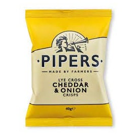 Pipers Lye Cross Cheddar & Onion Taster Pack 8x40g