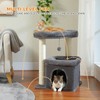 PEQULTI Cat Tree Cat Tower with Sisal-Covered Scratching Posts and